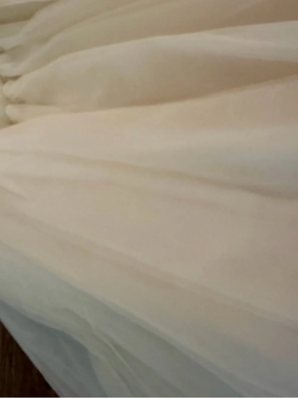 Reformation Sable cashmere Strapless Cream Tulle Mini Dress - Picture 4 of 9